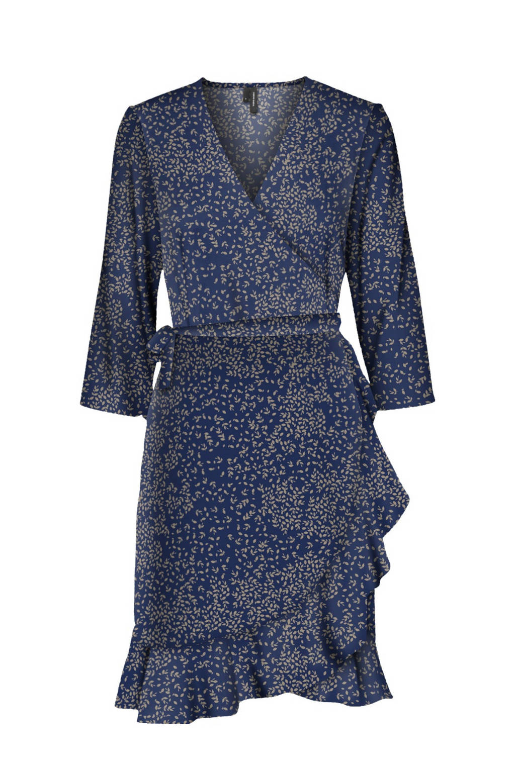 VERO MODA jurk VMHENNA met all over print donkerblauw, Donkerblauw