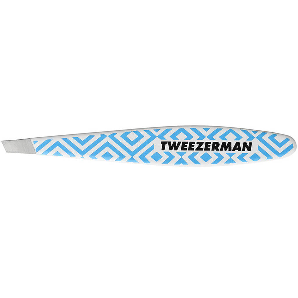 Tweezerman Mini Slant Blue White pincet