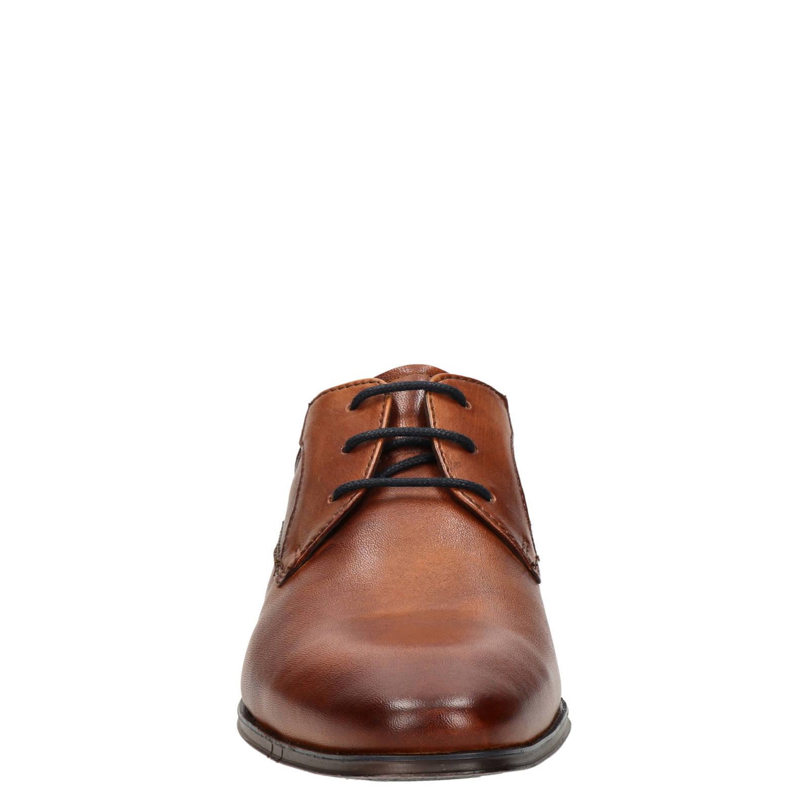 Bugatti leren veterschoenen cognac | wehkamp
