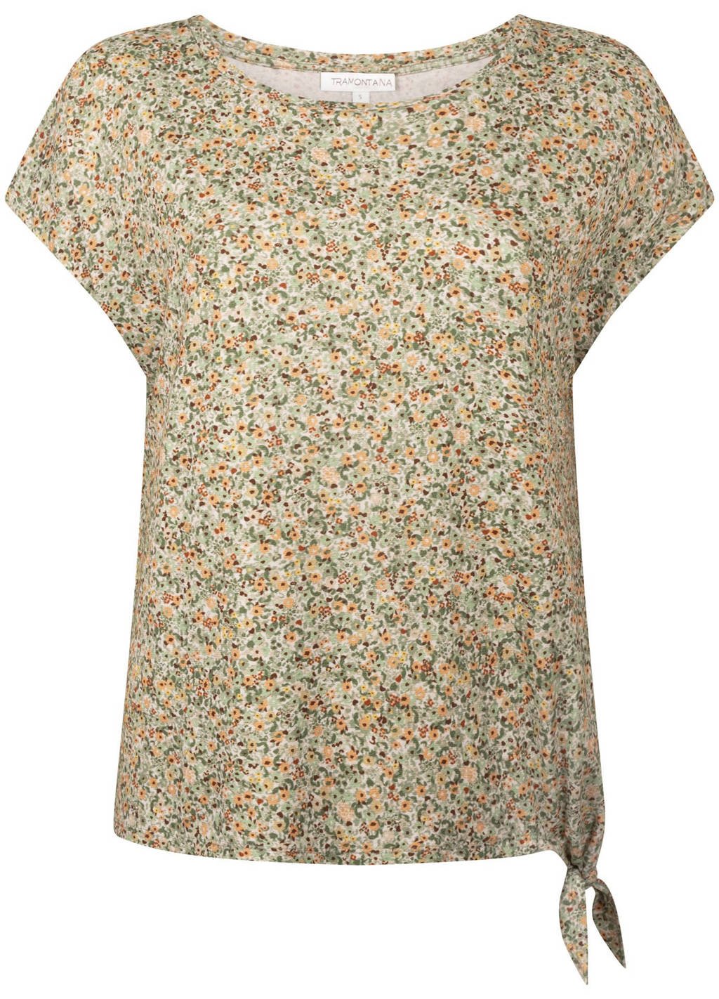 Tramontana T-shirt met all over print groen, Groen
