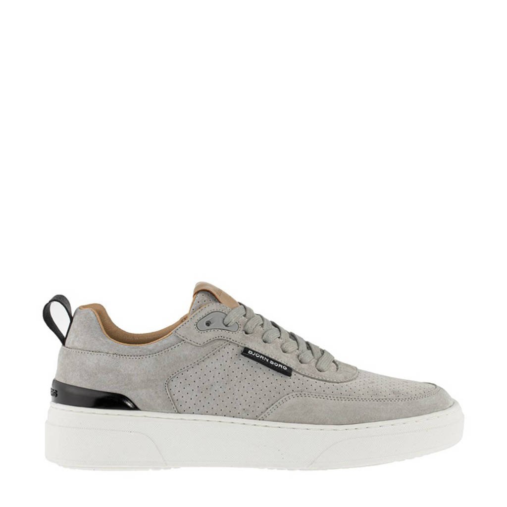 Björn Borg T1920 PSU M suède sneakers lichtgrijs, Lichtgrijs
