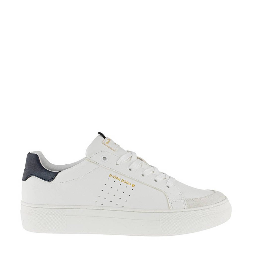 Björn Borg T1600 CLS M sneakers wit/blauw, Wit/blauw