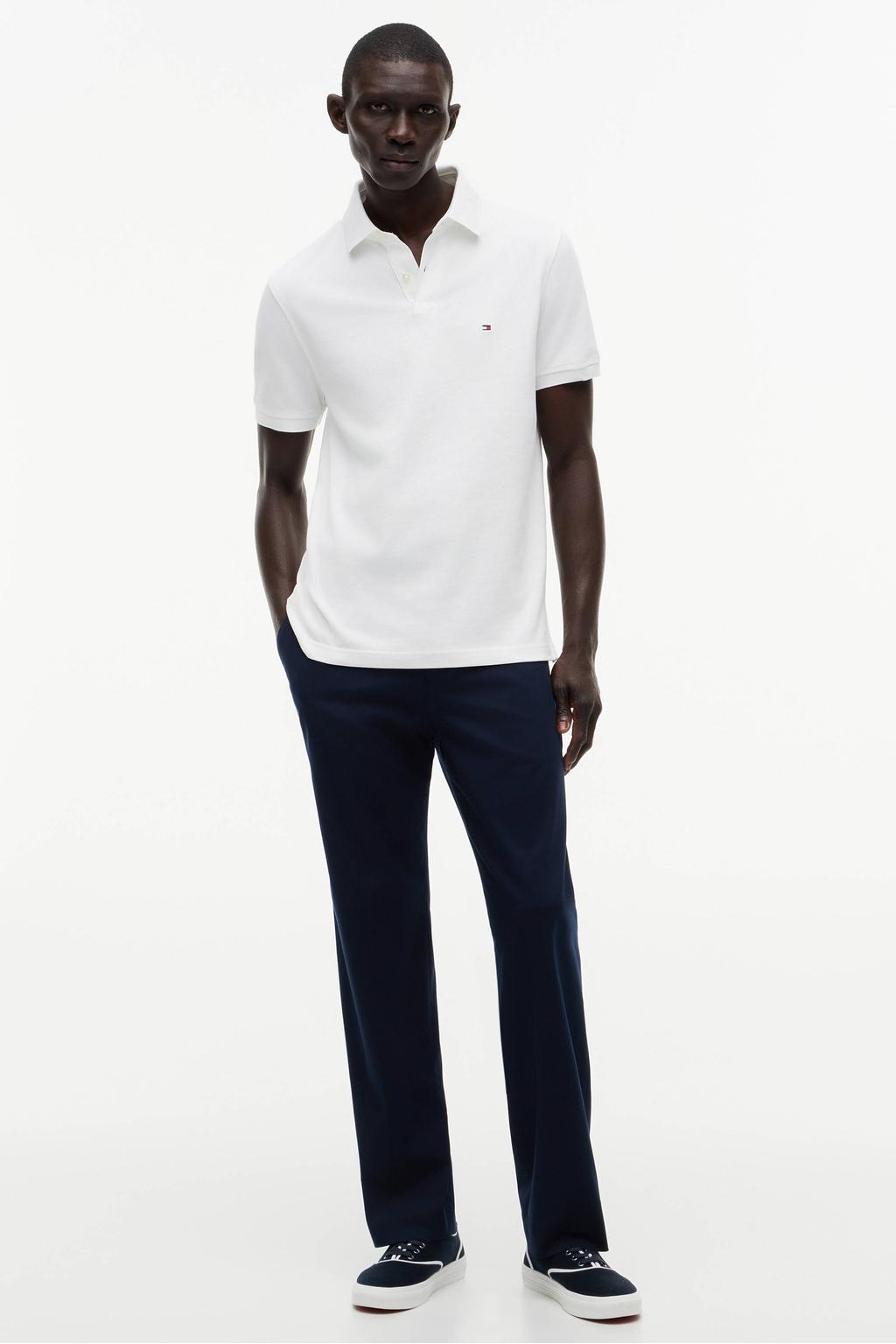 Tommy Hilfiger regular fit polo 1985 wit
