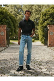 thumbnail: Tommy Hilfiger regular fit polo 1985  zwart