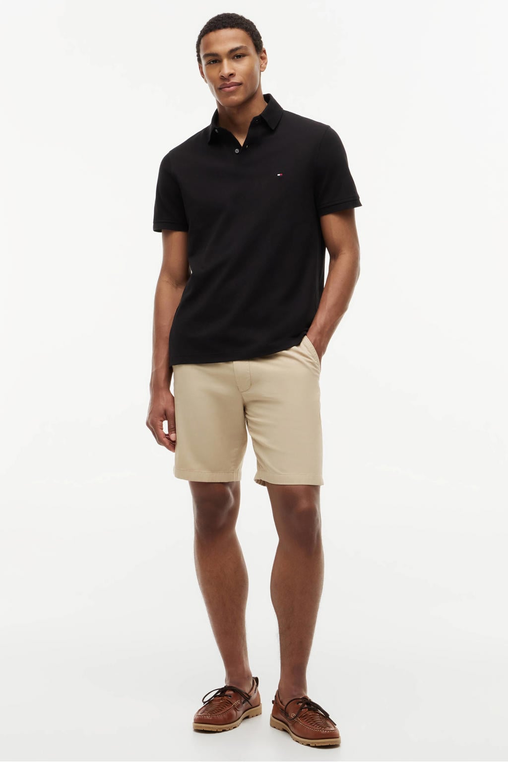 Tommy Hilfiger regular fit polo 1985 zwart