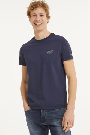 T-shirt van biologisch katoen donkerblauw