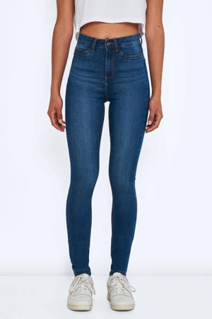 high waist skinny jeans NMCALLIE medium blue denim