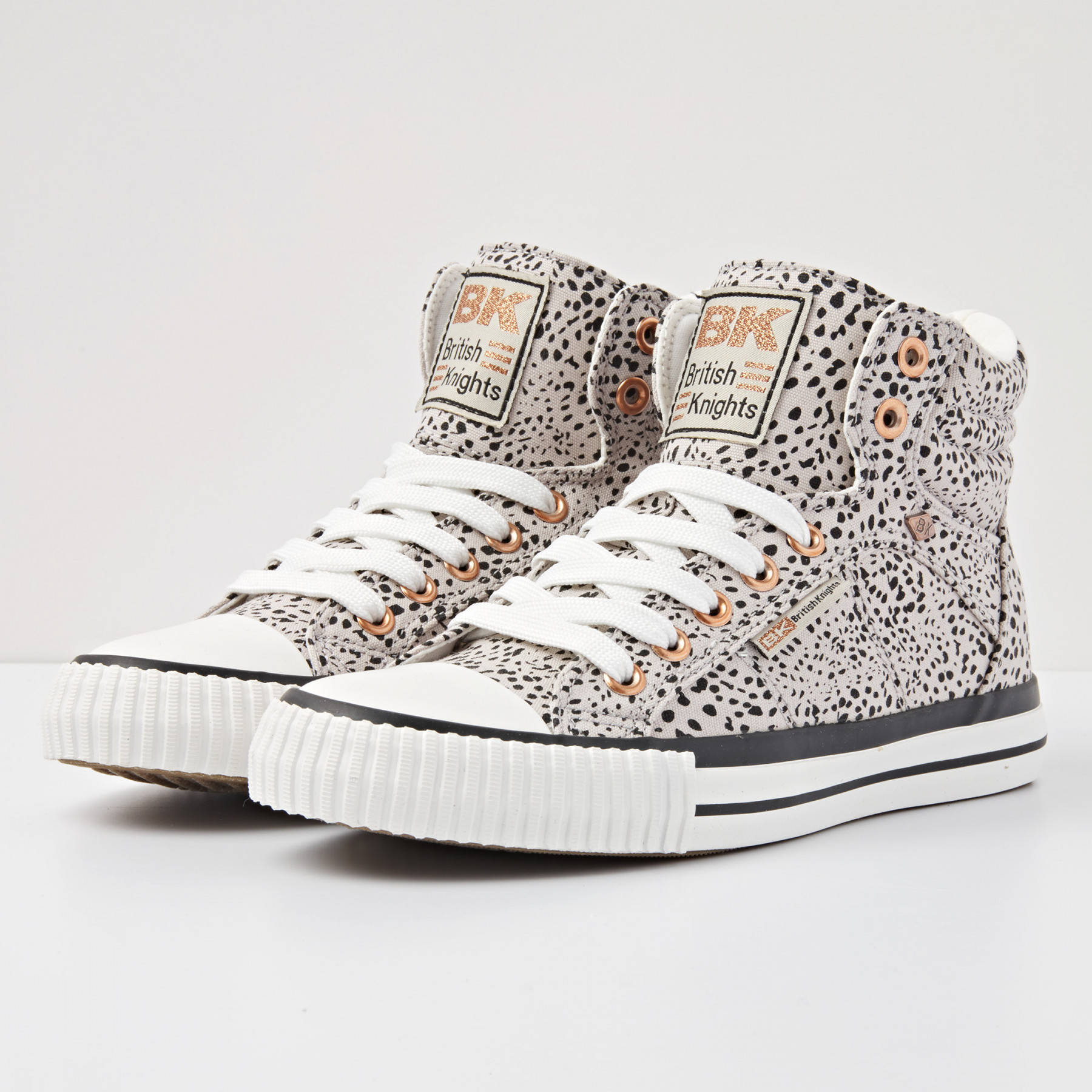 British Knights Dee hoge sneakers met panterprint beige | wehkamp