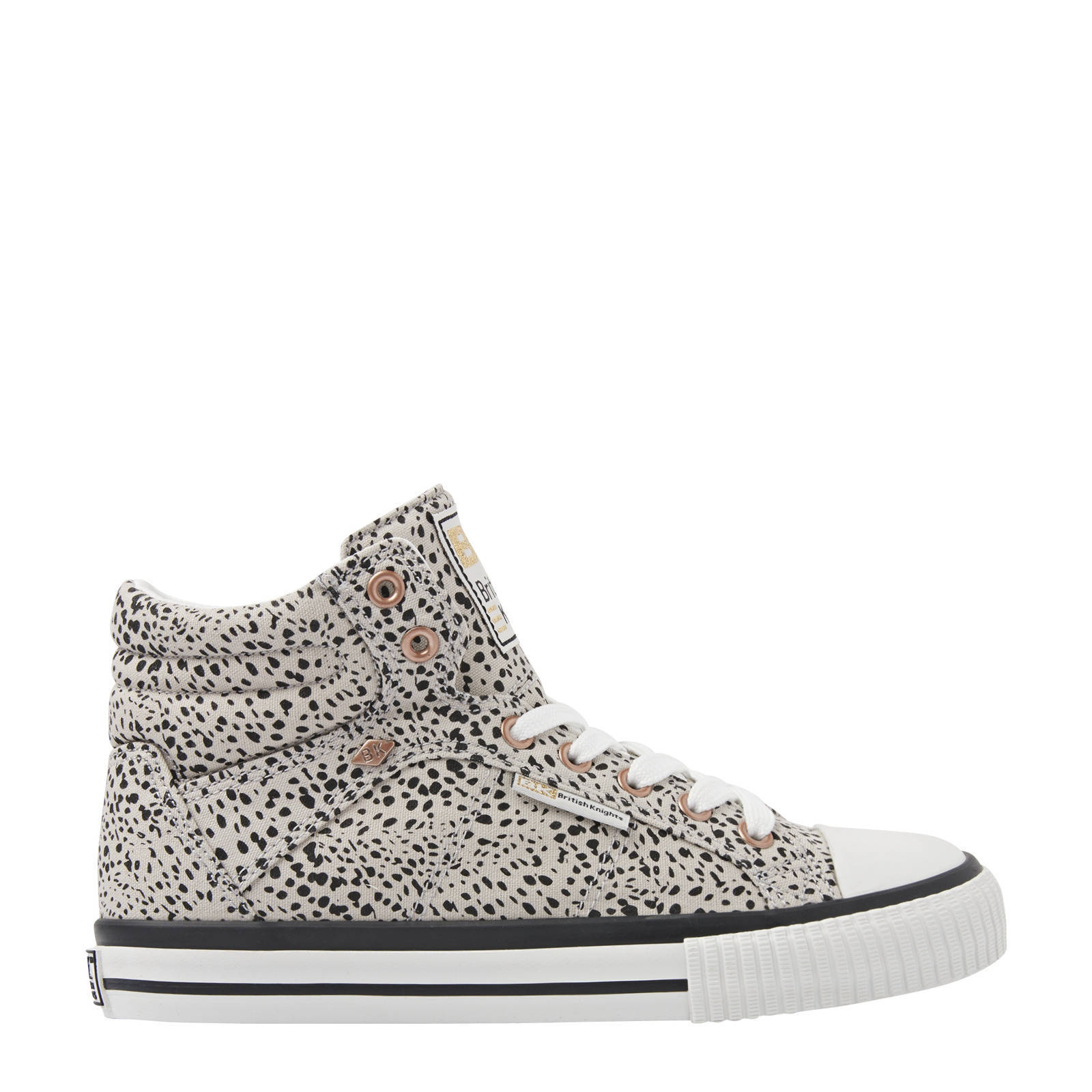 British Knights Dee hoge sneakers met panterprint beige | wehkamp