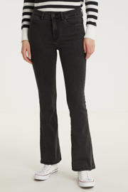 NOISY MAY Nmsallie Hw Flare Jeans Oatmeal Noos, havermout NOISY MAY Nmsallie Hw Flare Jeans Oatmeal Noos, havermout