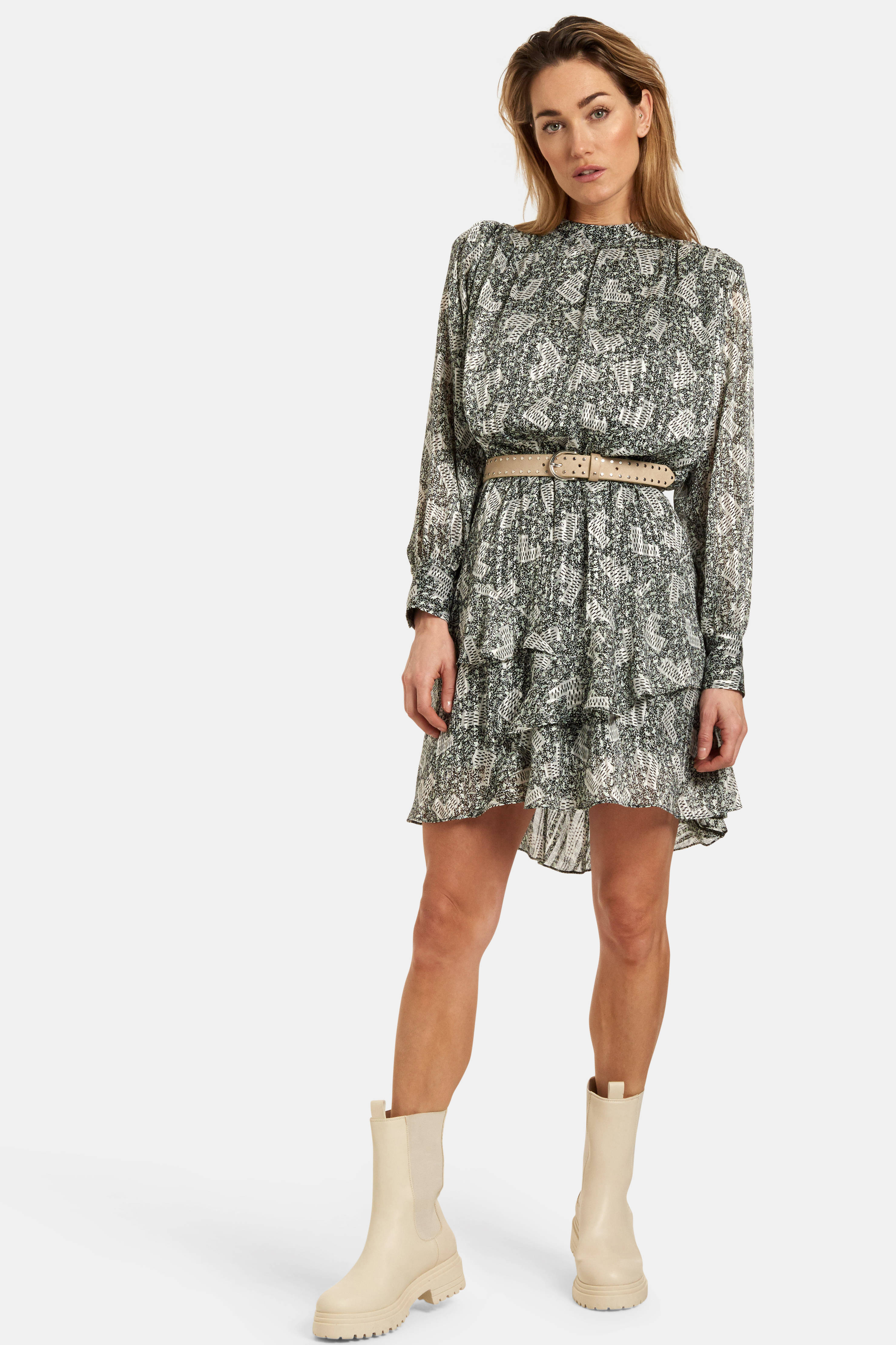 Shoeby Eksept jurk Hot Printed zwart/wit | wehkamp