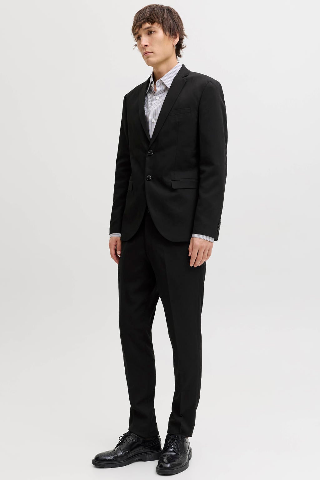 JACK & JONES ESSENTIALS super slim kostuum JPRFRANCO zwart