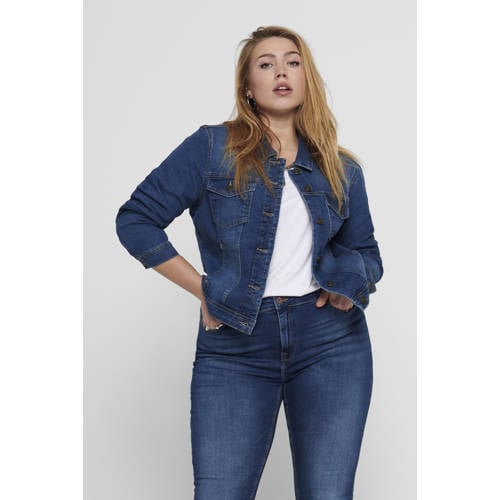 ONLY CARMAKOMA spijkerjasje CARWESPA dark denim afbeelding