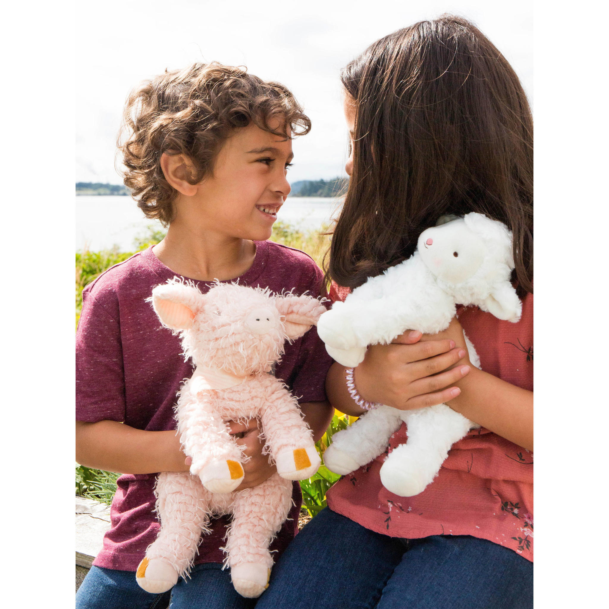 Bunnies By The Bay Hammie het Varken knuffel 33 cm - Afbeelding 2