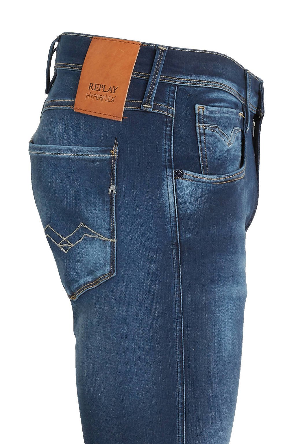 Druipend Beweging telex REPLAY slim fit jeans ANBASS Hyperflex donkerblauw | wehkamp
