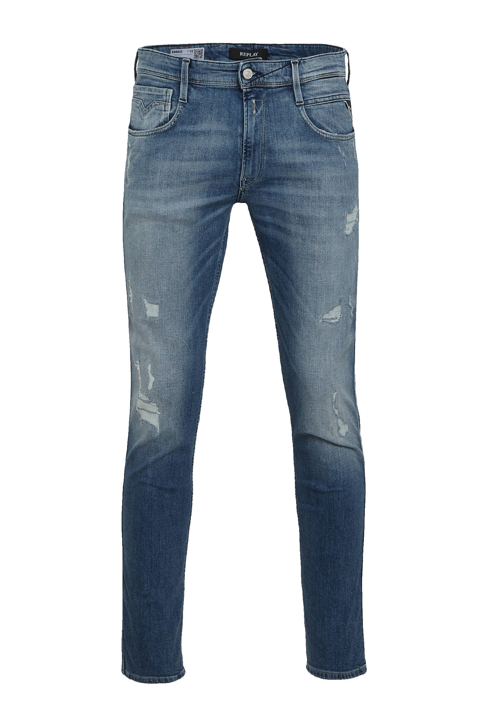Replay Slim Fit Jeans Blauw Heren online kopen