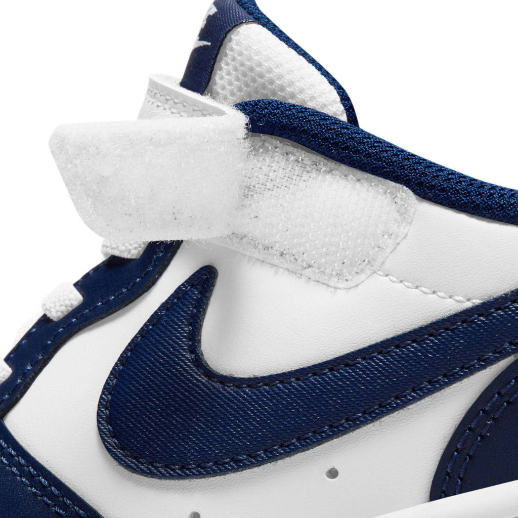 Nike Court Borough Low 2 Gs Leren Sneaker Wit Kobaltblauw Donkerblauw Wehkamp Nike Court Borough Low 2 Gs Leren Sneaker Wit Kobaltblauw Donkerblauw Wehkamp