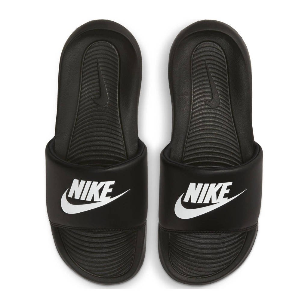 Nike Victori One Slide badslippers zwart/wit |
