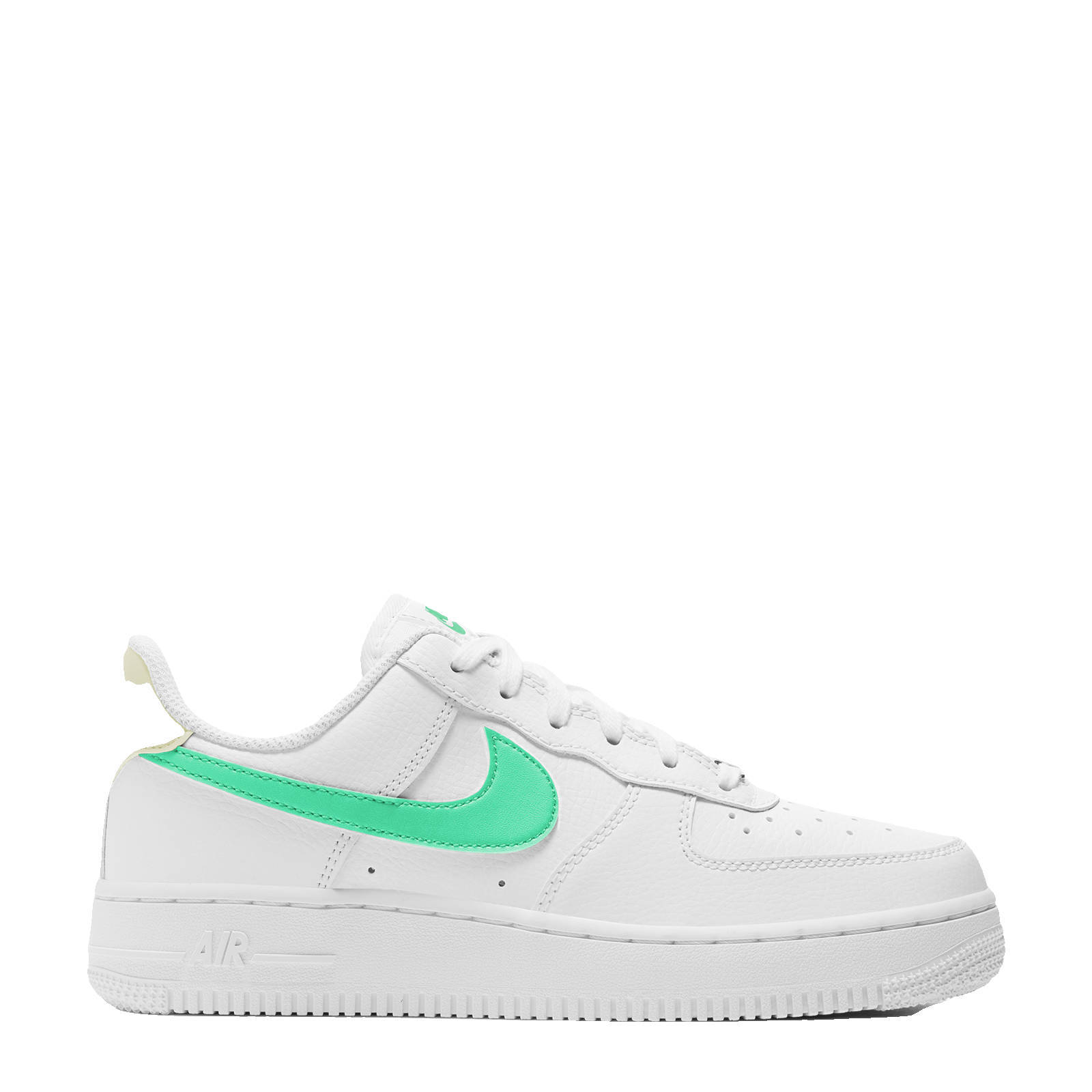 nike air force 1 grijs met groen