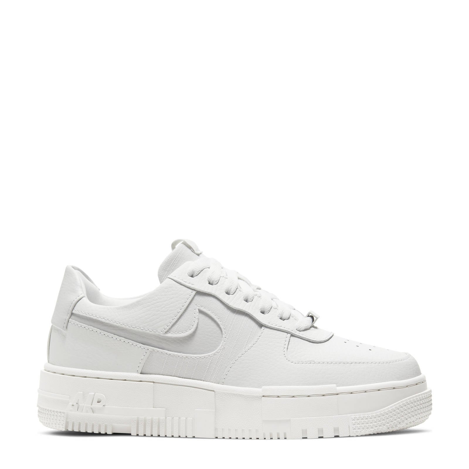 Nike Air Force 1 Pixel sneakers wit/lichtgrijs | wehkamp