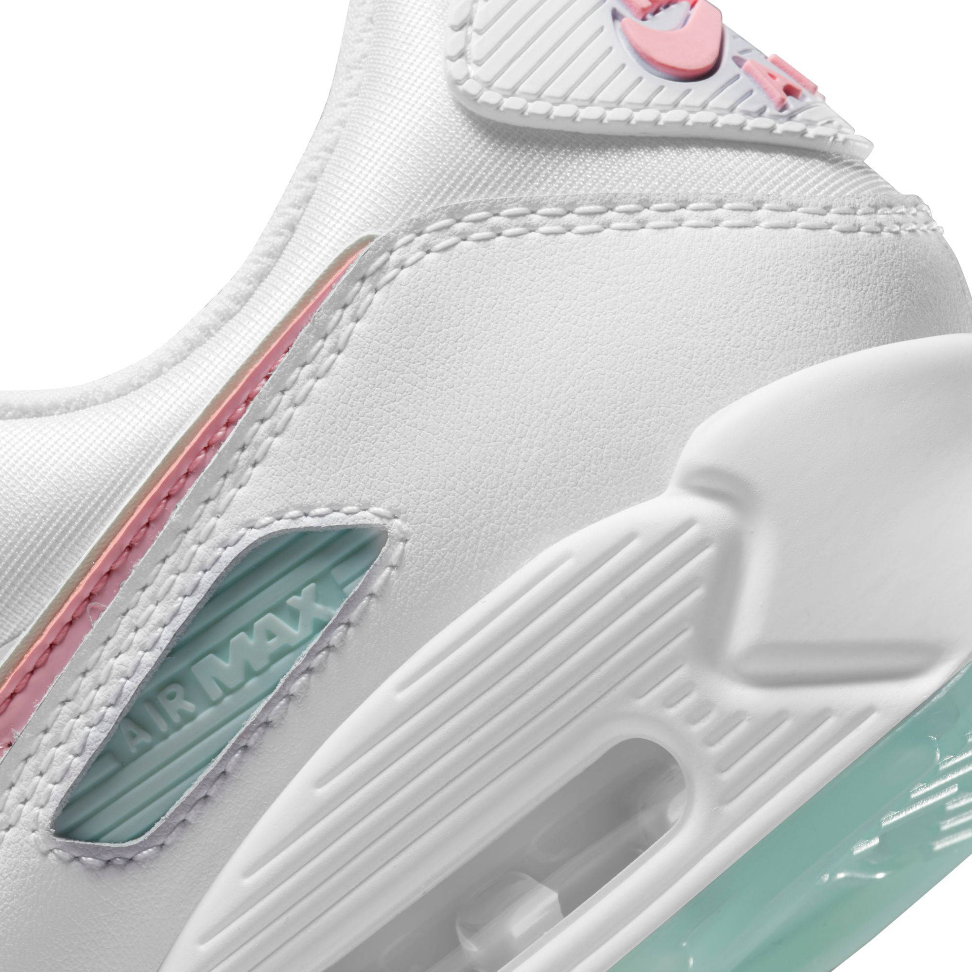 Nike Air Max 90 sneakers wit/lichtroze/lichtblauw | wehkamp