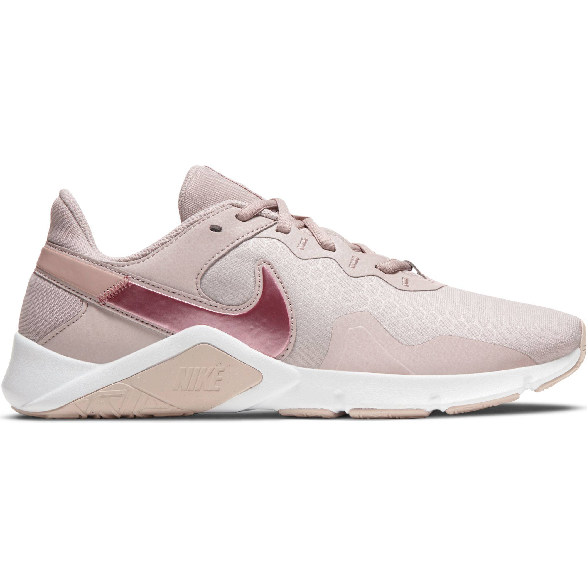 Nike Legend Essential 2 fitness schoenen oudroze/metallic roze | wehkamp