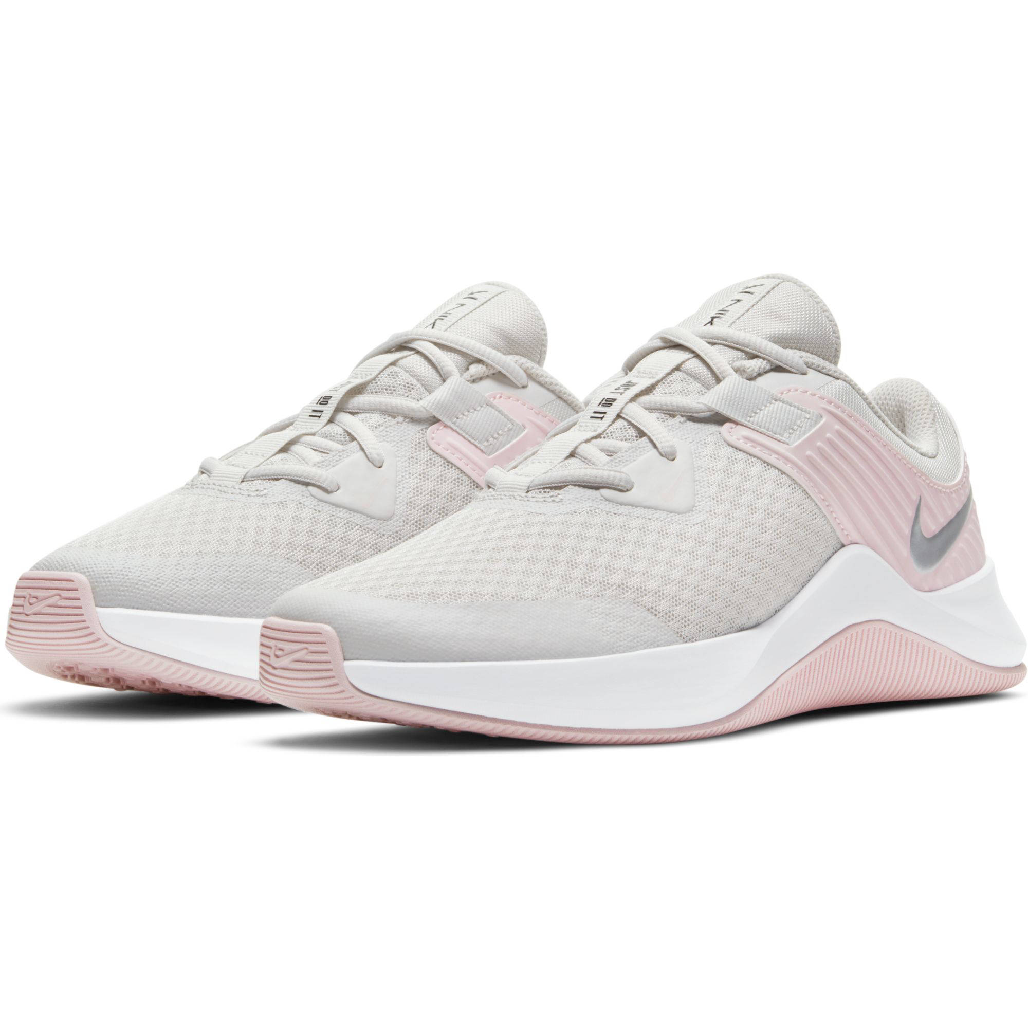 Nike MC Trainer fitness schoenen ecru/roze | wehkamp