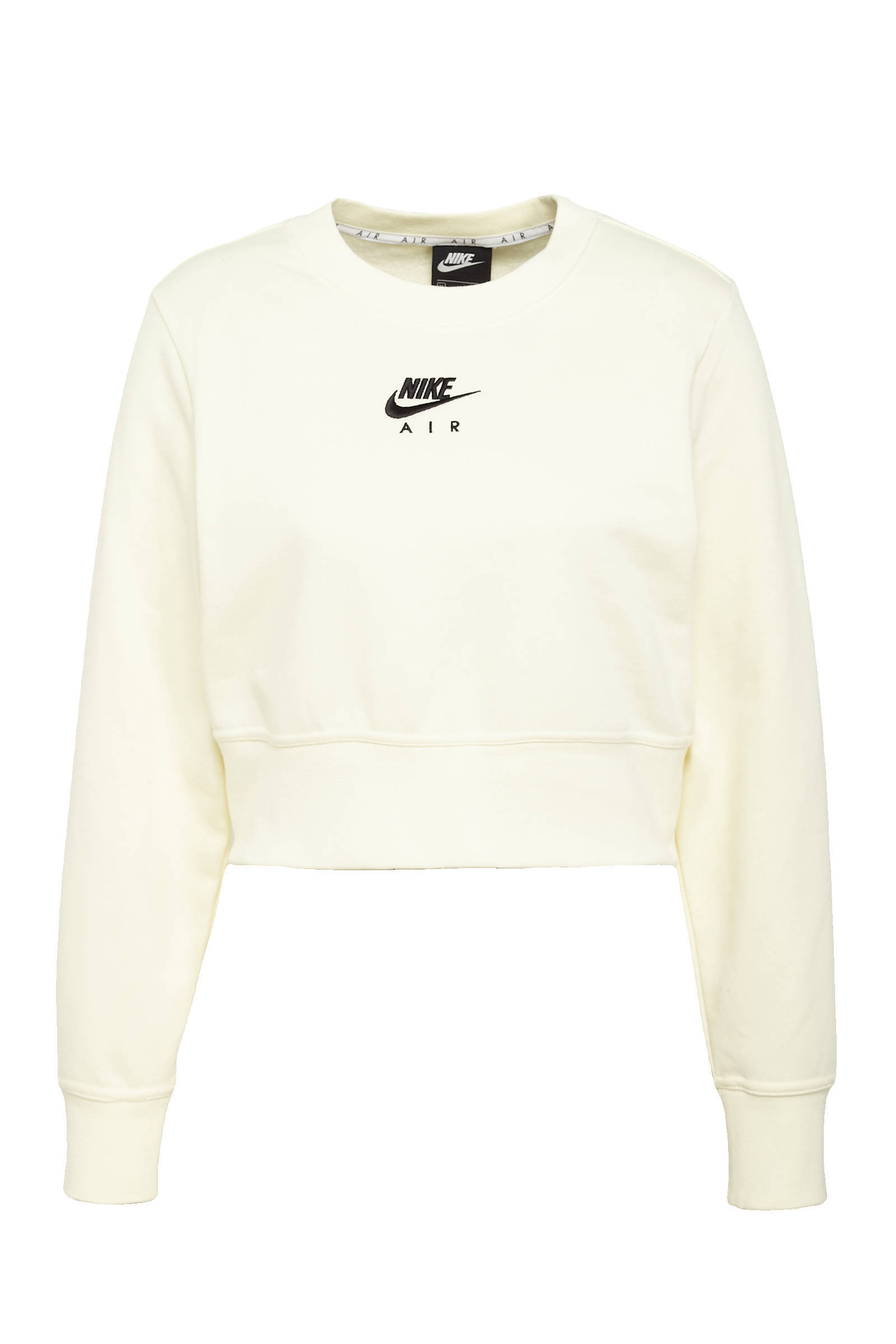 nike cream cropped sweatshirt