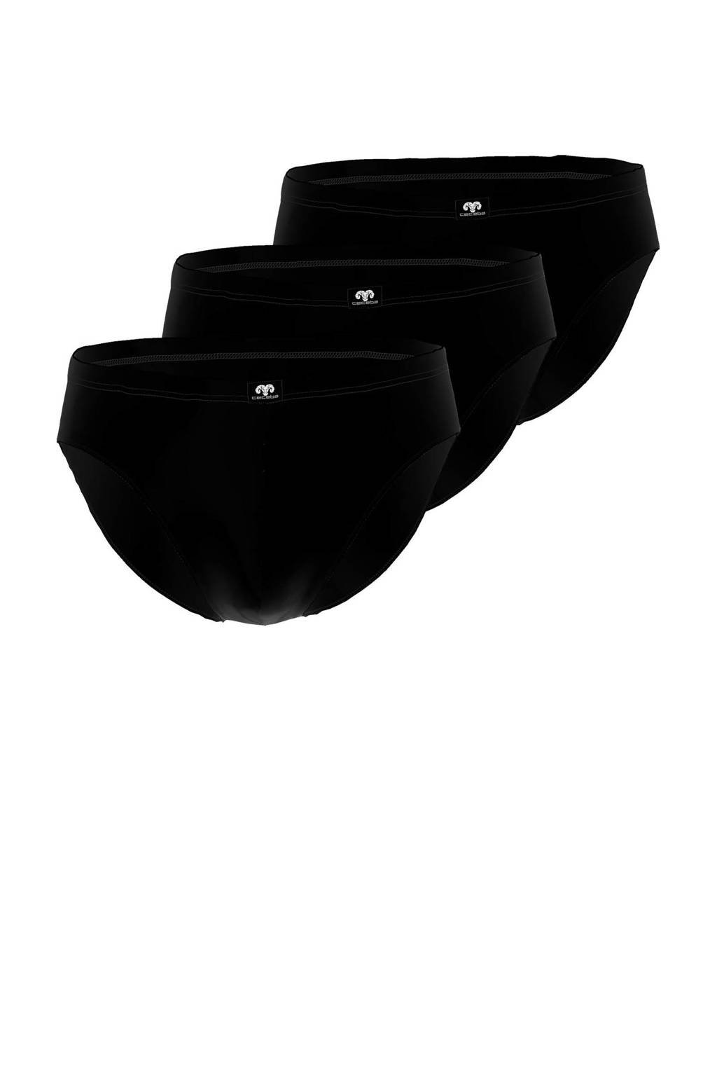 Ceceba +size slip (set van 3), Zwart