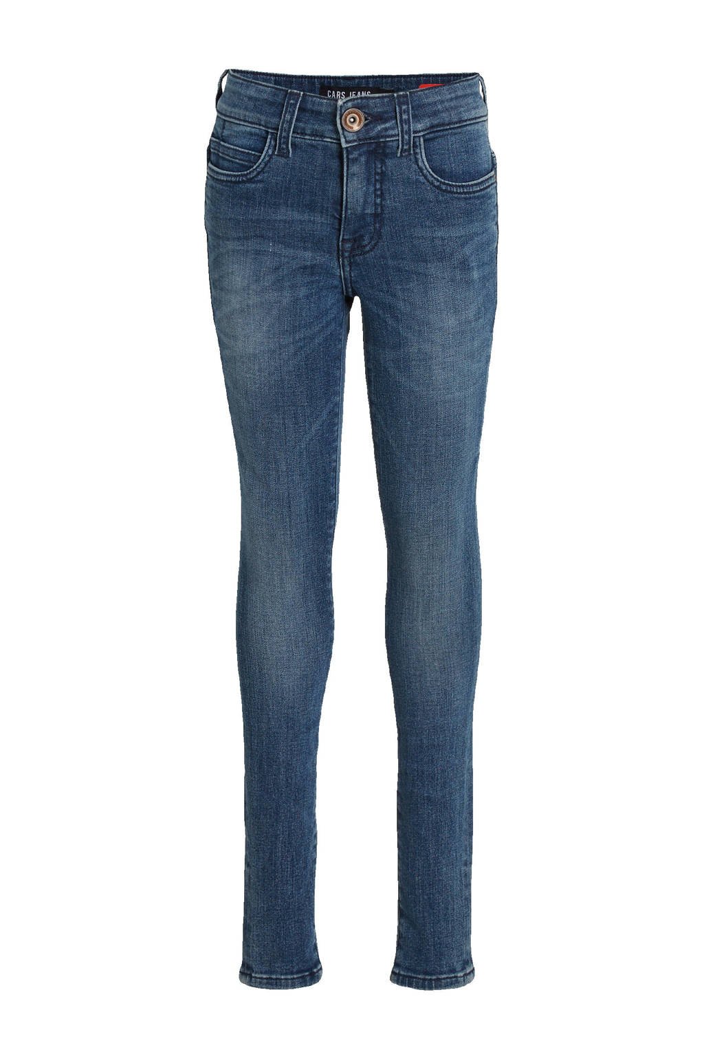 Donkerblauwe jongens Cars slim fit jeans Cleveland van denim met regular waist