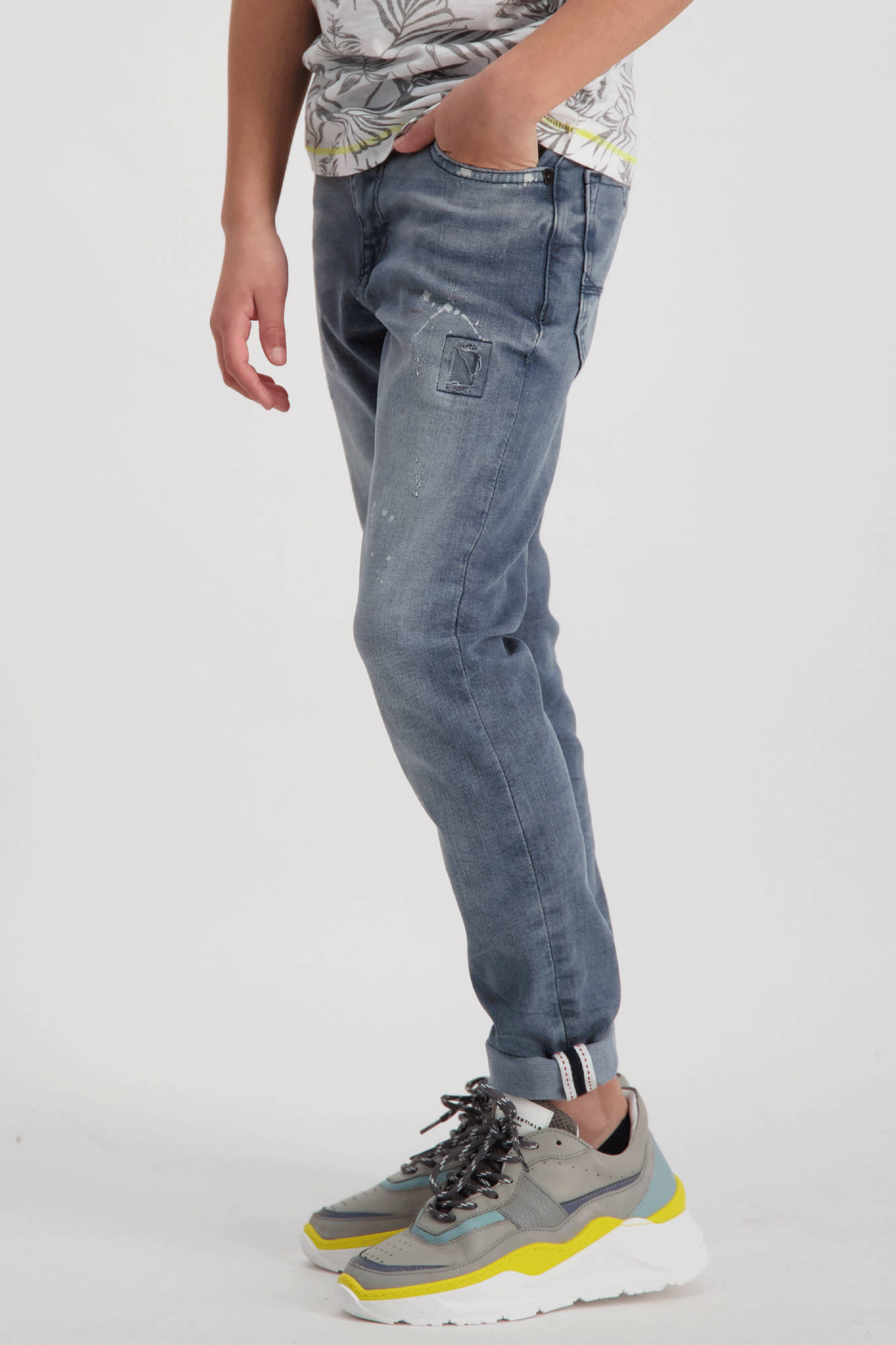 Skinny jeans Aron grey blue wehkamp Jongens Kleding Broeken & Jeans Jeans Skinny Jeans 