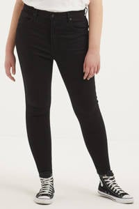 Zwarte dames Levi's Plus Mile High super skinny high waist jeans van stretchdenim 