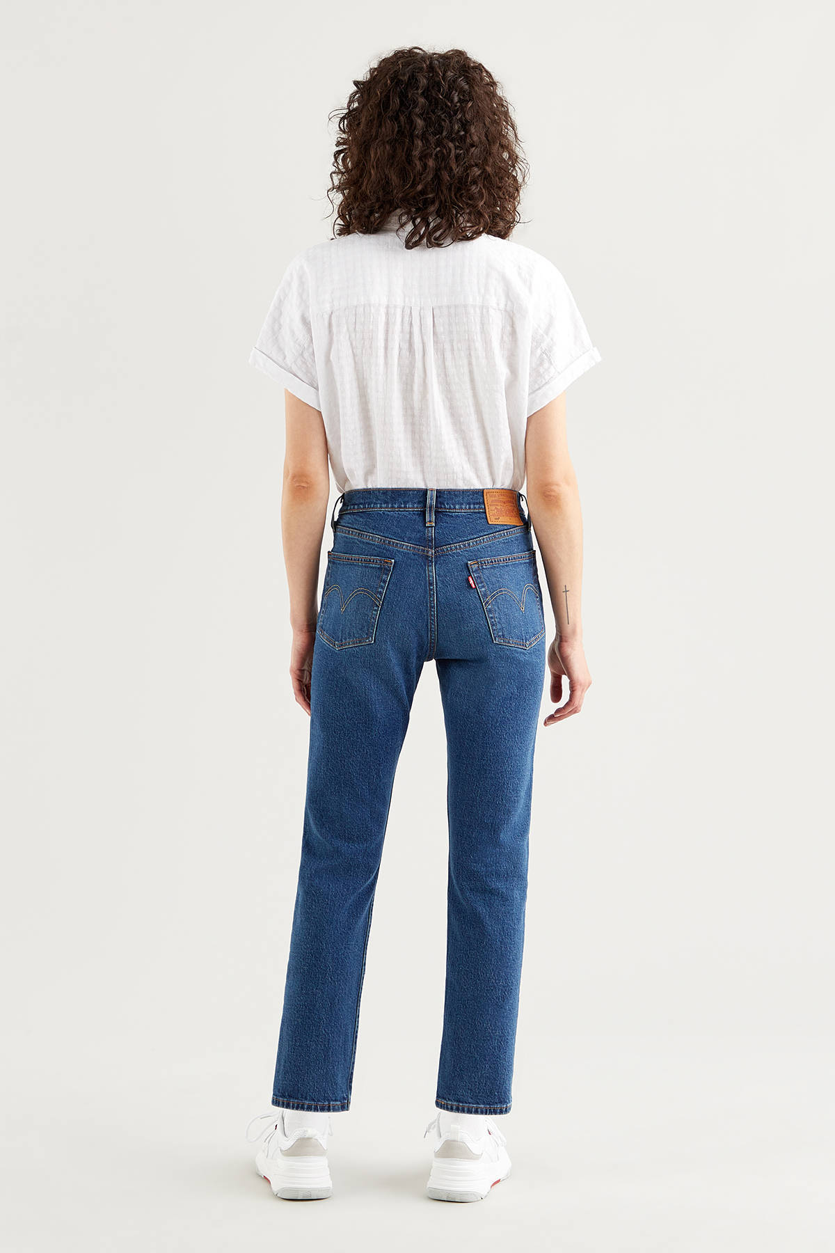 Levi's 501 crop high waist straight fit jeans charleston outlasted 
