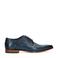 Black Label leren veterschoenen blauw