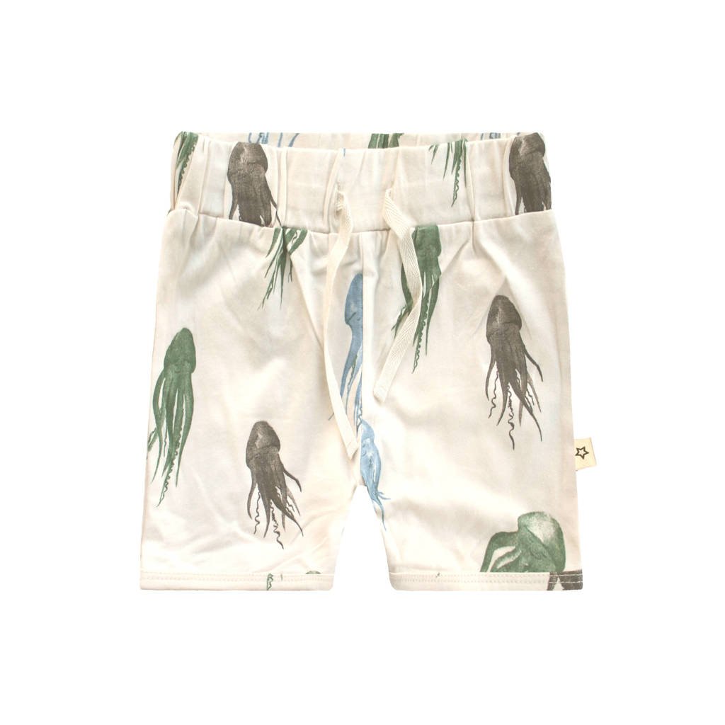 Your Wishes regular fit sweatshort met dierenprint ecru/blauw/groen, Ecru/blauw/groen
