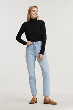 501 crop high waist straight fit jeans luxor