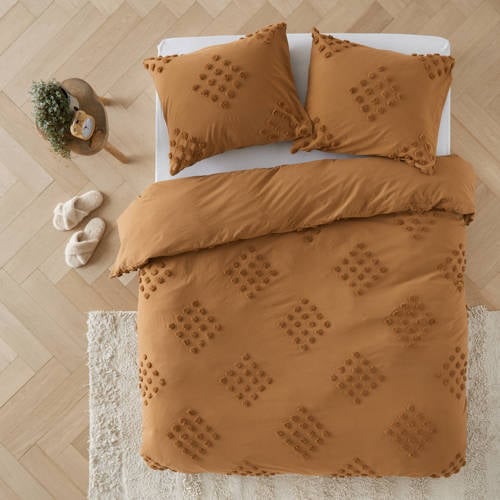 Wehkamp Home katoenen dekbedovertrek 1 persoons (140x220 cm) - argan oil