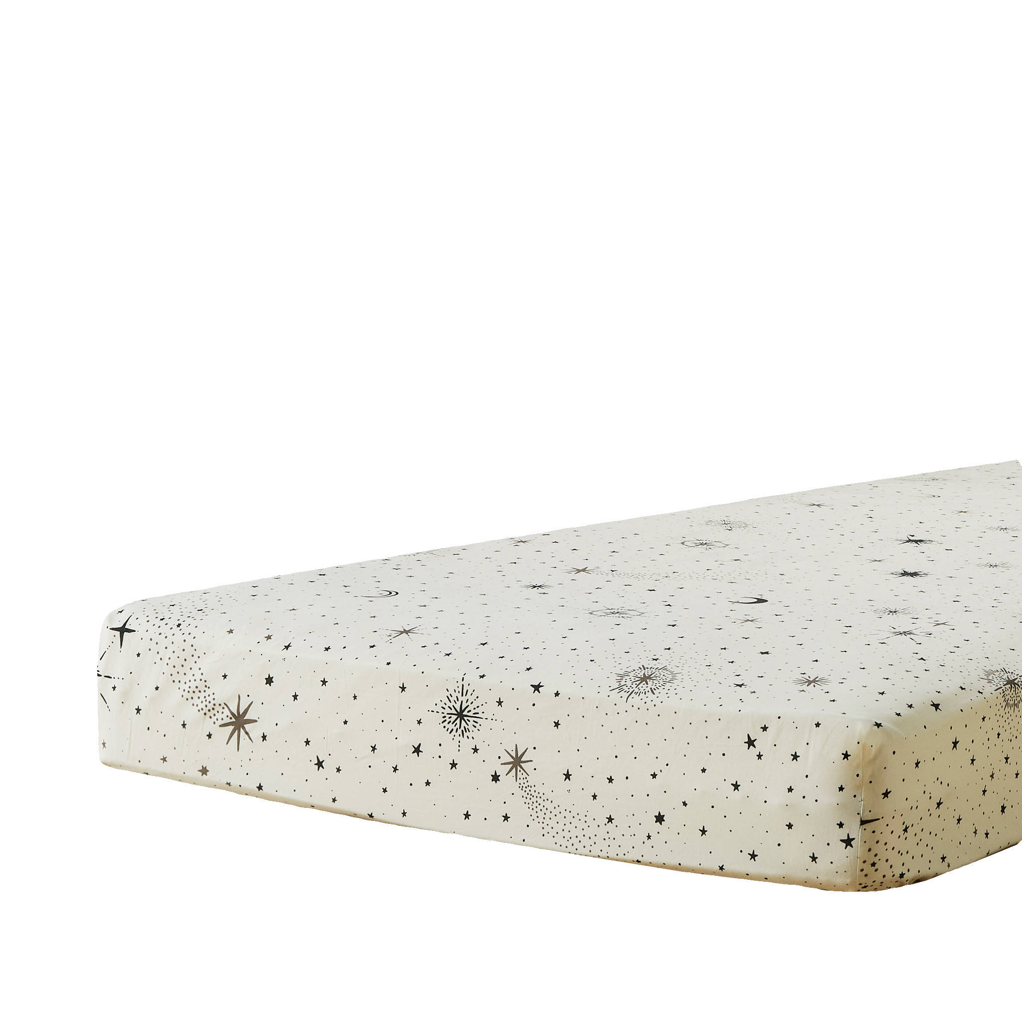 Wehkamp Home katoenen hoeslaken Starry Night wit 90x200 | wehkamp