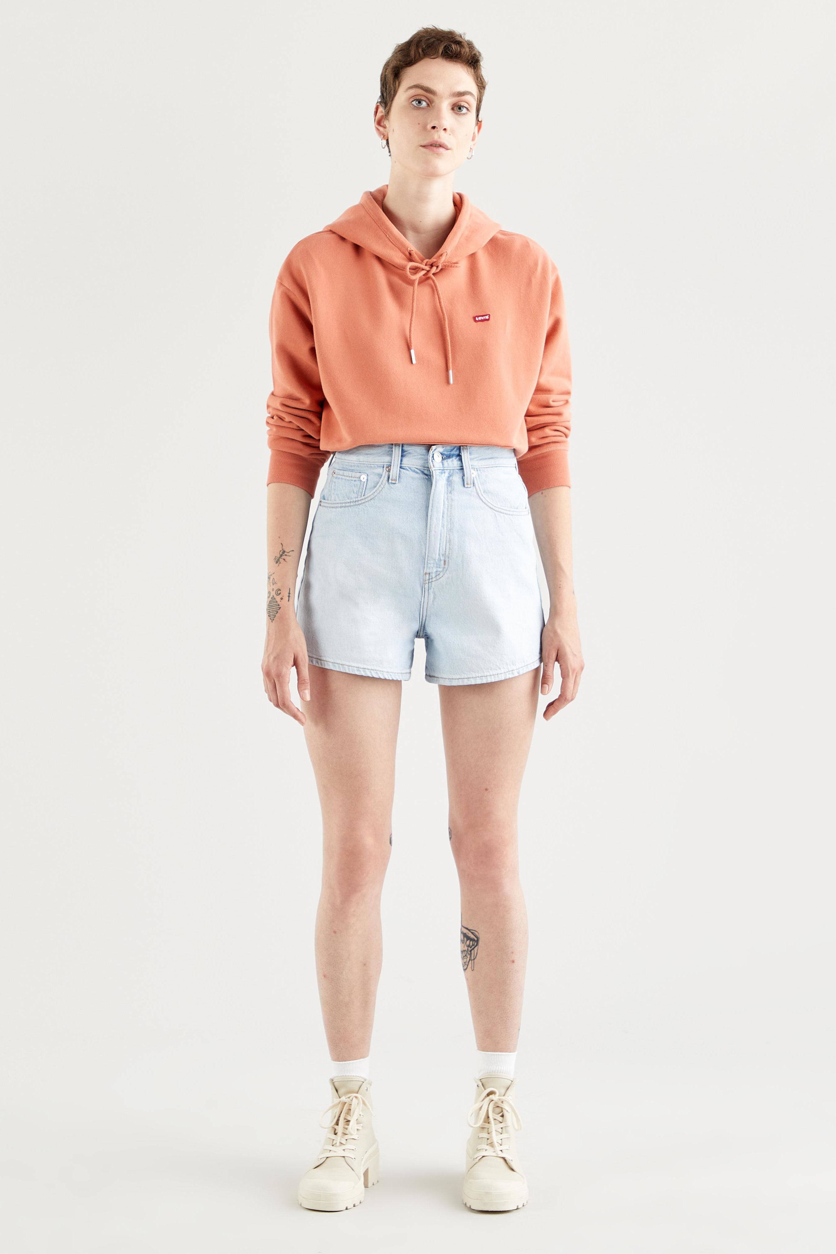 levis high loose jean shorts