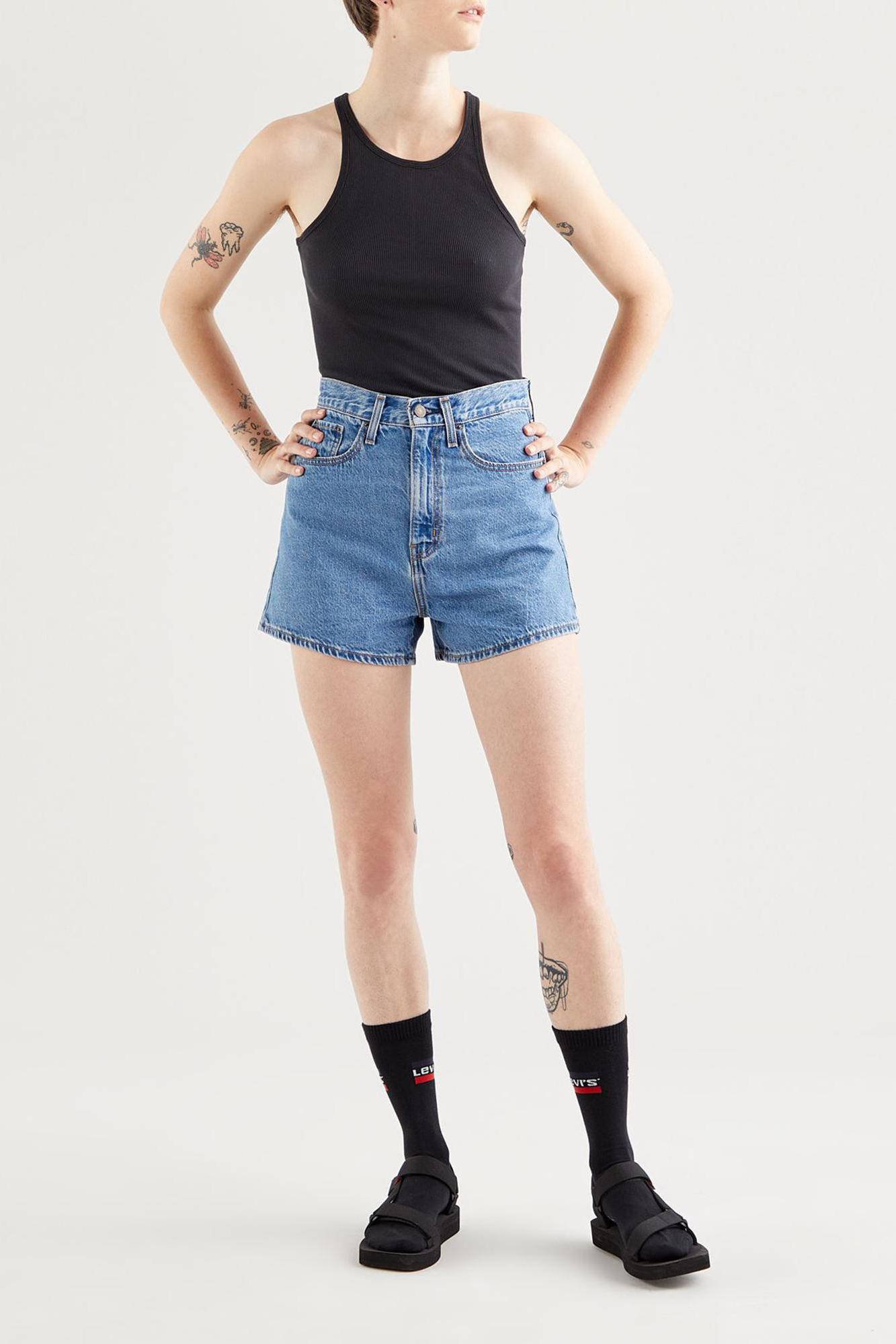 levis high loose jean shorts