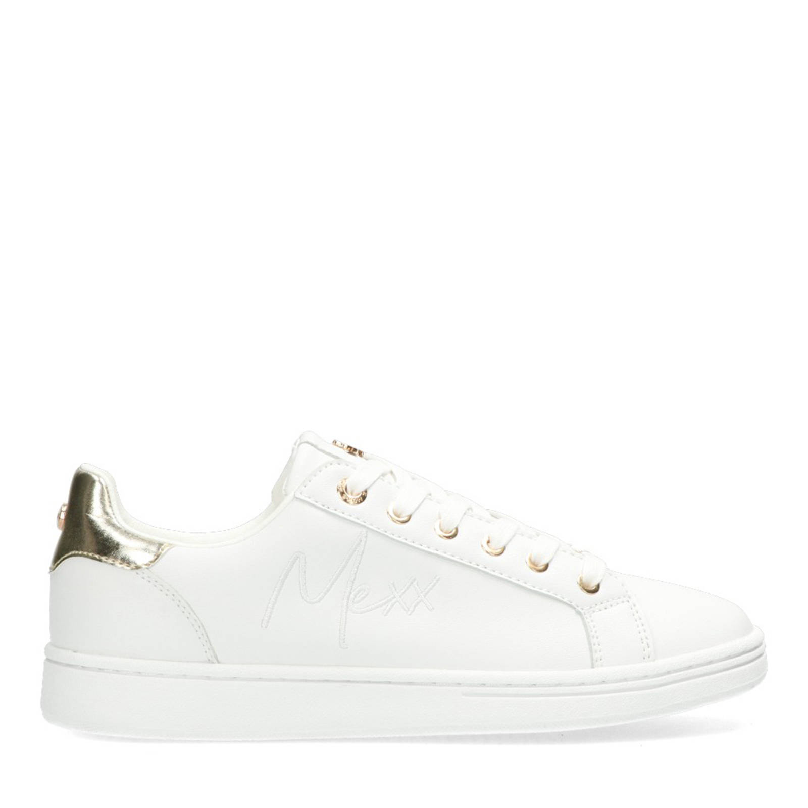 Mexx Glib sneakers wit/goud | wehkamp