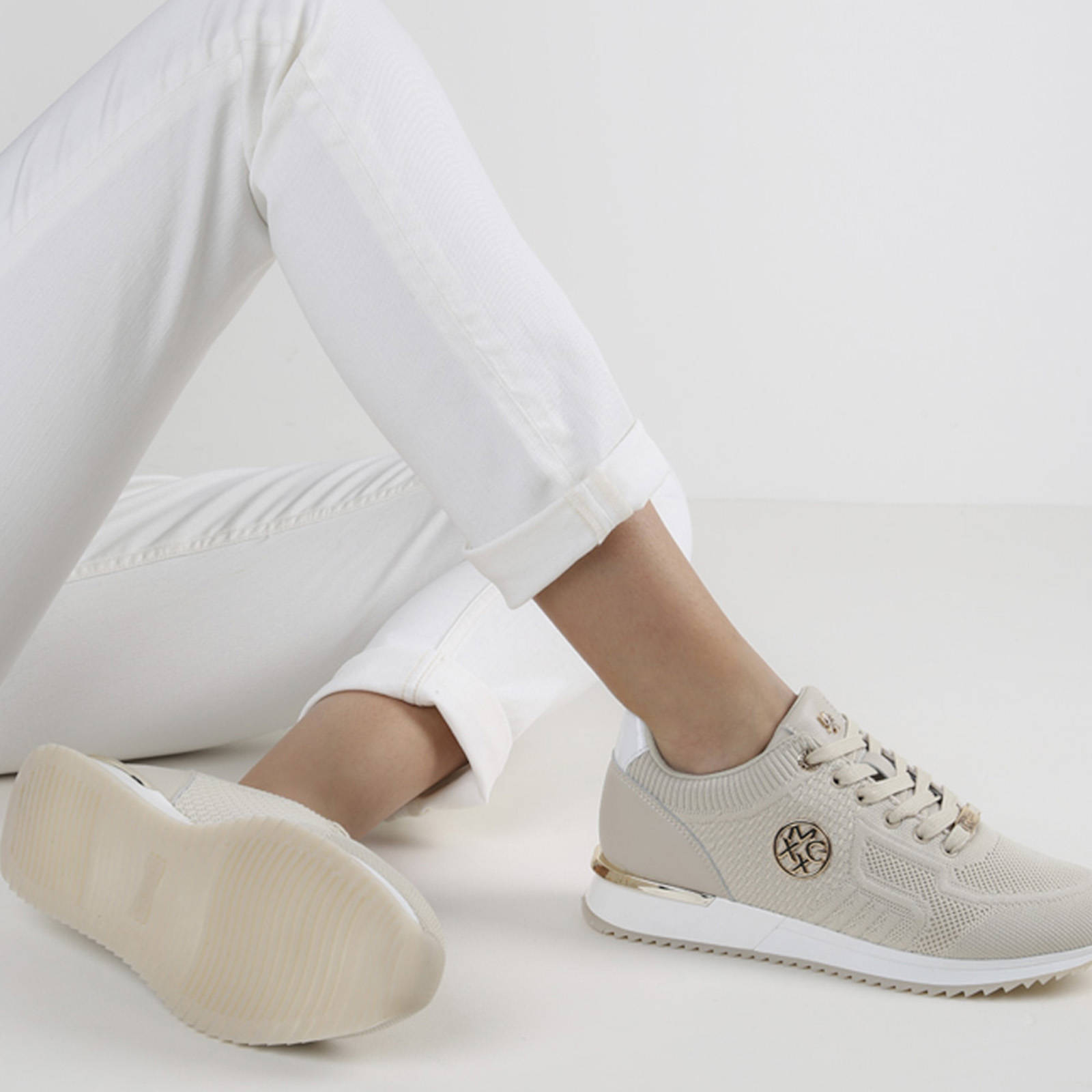 Mexx Gitte sneakers ecru | wehkamp