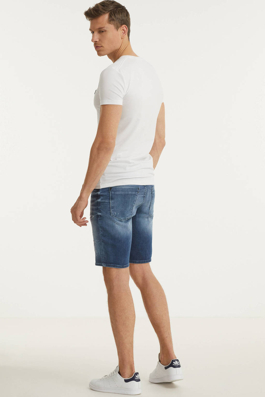 Antony Morato skinny jeans short Dave blue denim, Blue denim