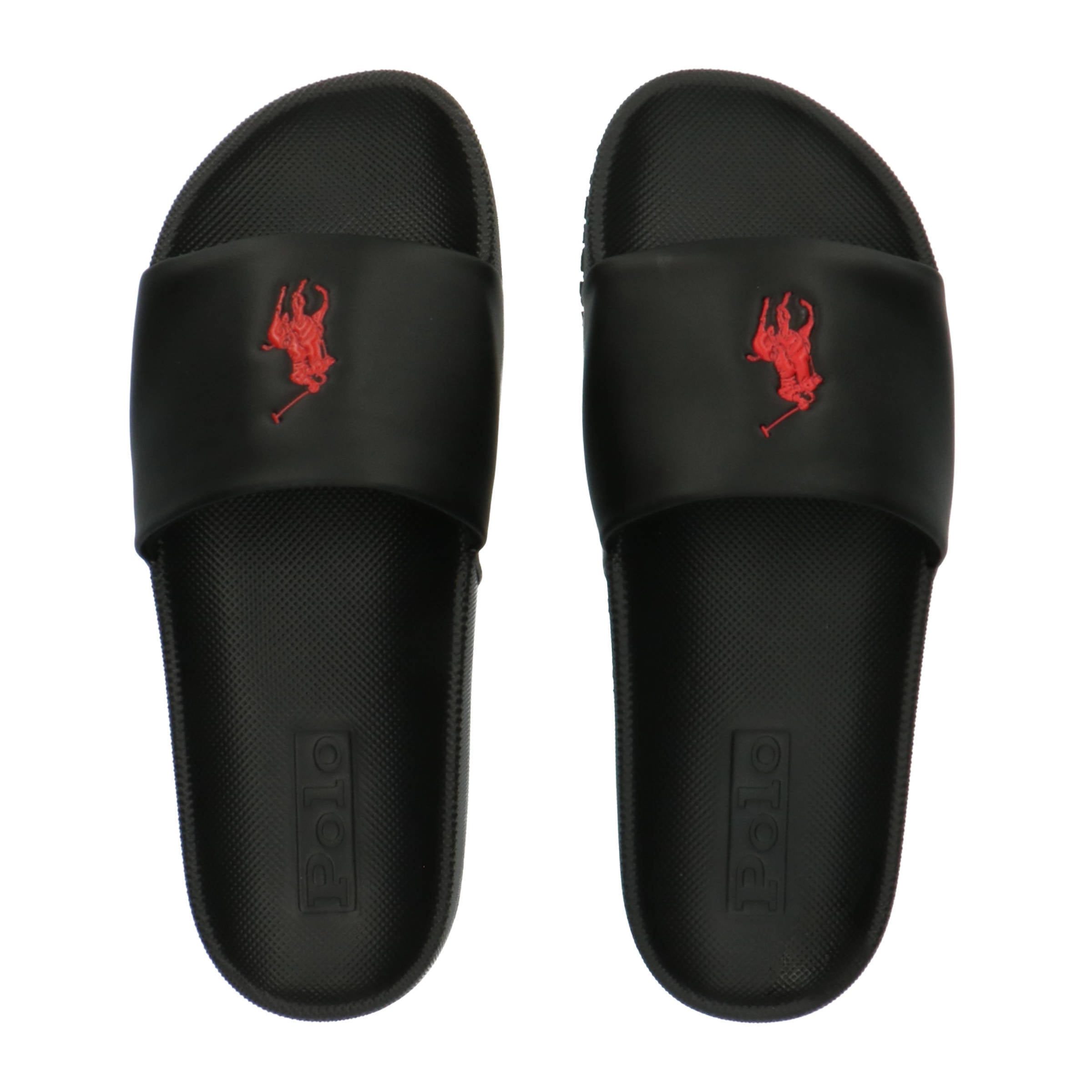 Ralph Lauren Cayson slippers zwart | wehkamp