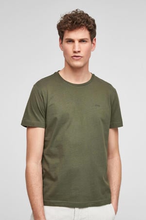 T-shirt donkergroen