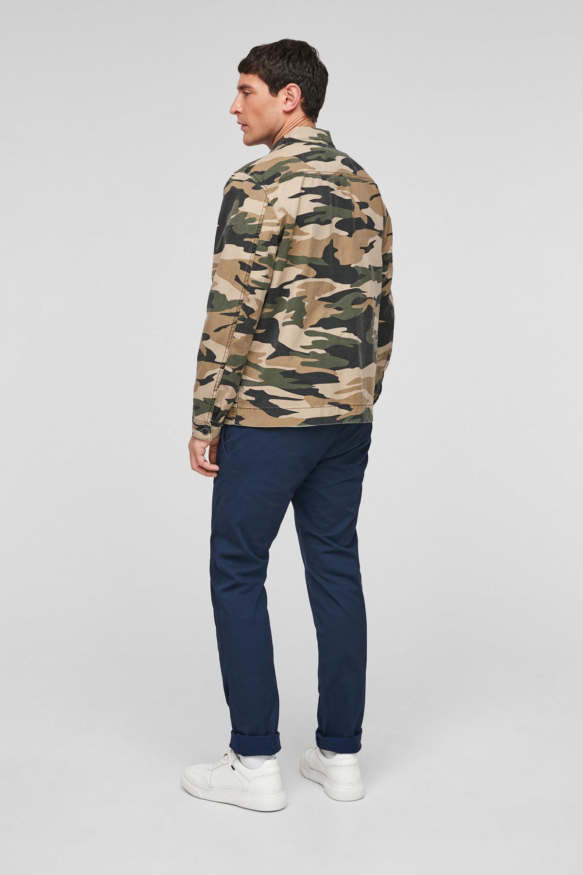Zonnig begaan Interpretatie s.Oliver overhemd jack met camouflage print donkergroen | wehkamp