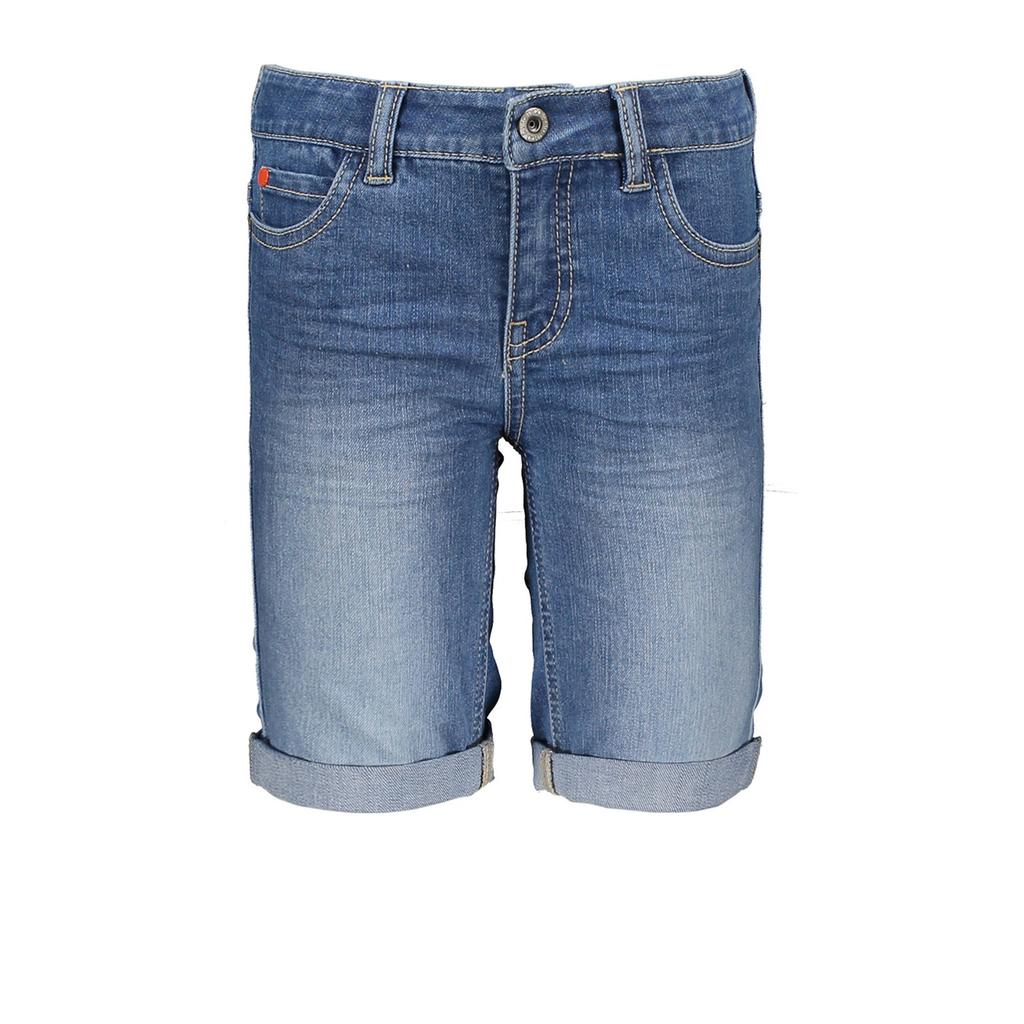Stonewashed jongens TYGO & vito slim fit jeans bermuda van stretchkatoen met skinny fit, regular waist en effen