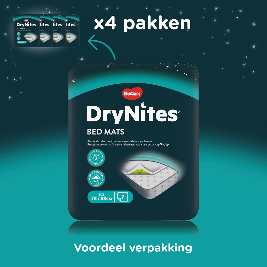 Huggies DryNites® Bed Mats matrasbeschermers extra absorberend 28