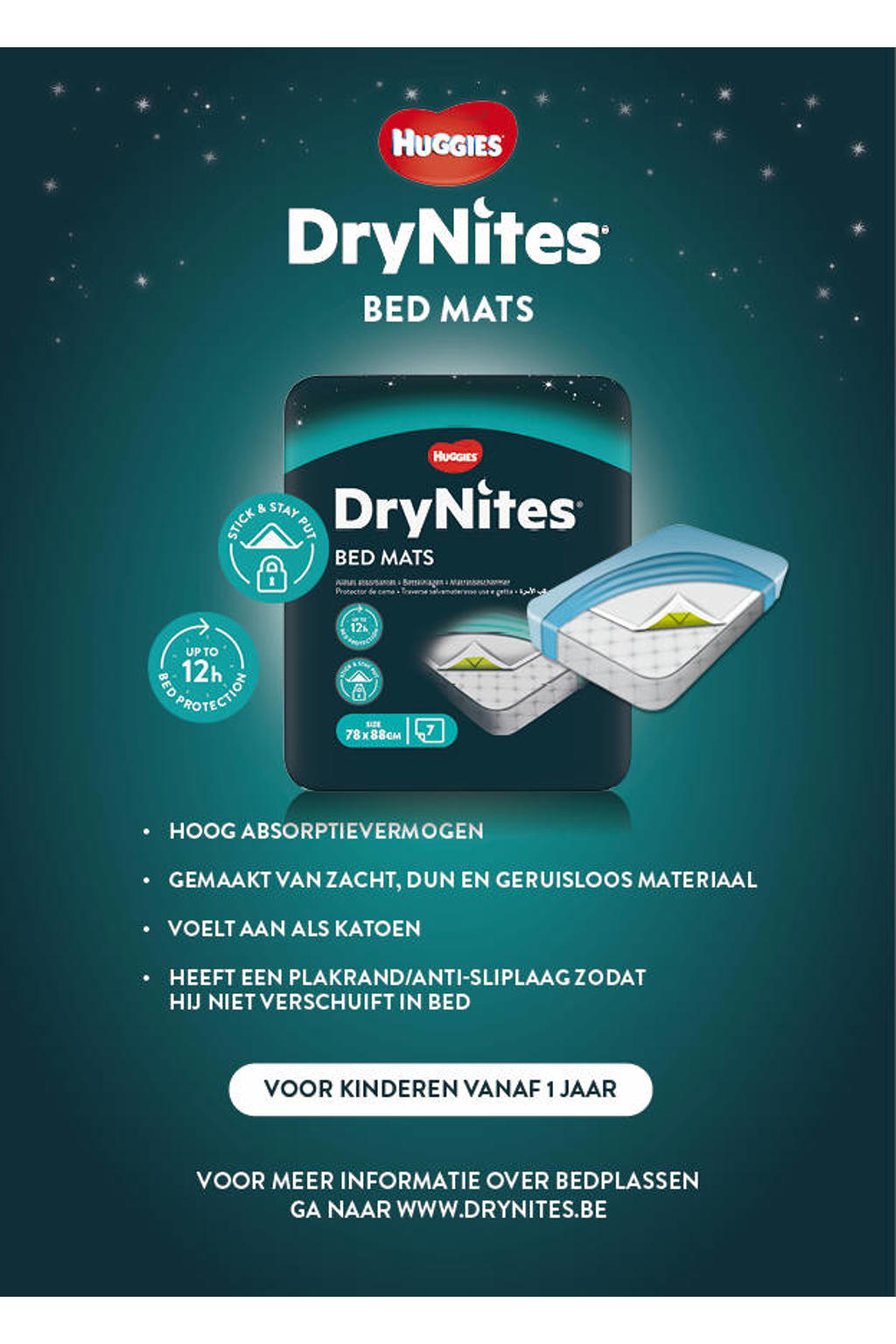 Huggies DryNites® Bed Mats matrasbeschermers extra absorberend 28