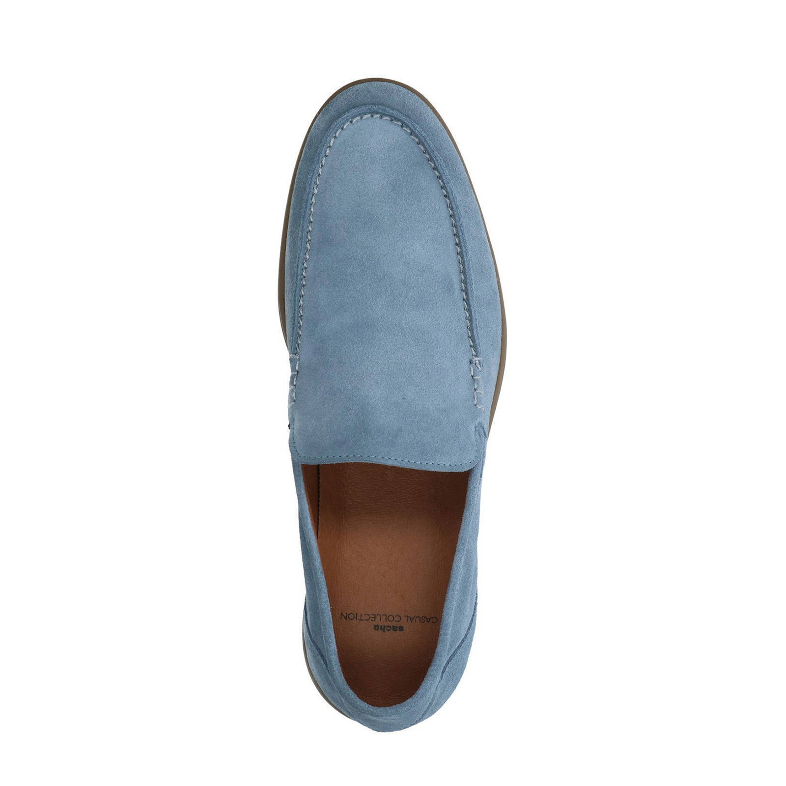 Sacha suède loafers blauw | wehkamp